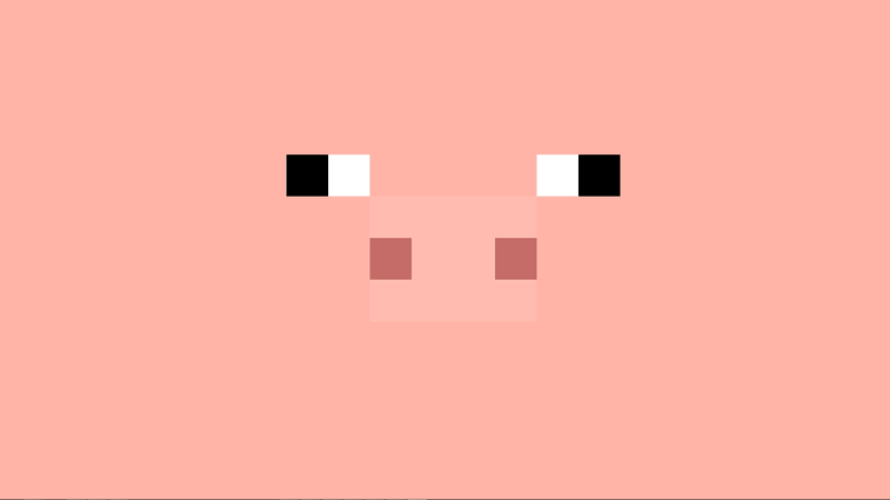 Minecraft - Blinking Pig (Animation)
