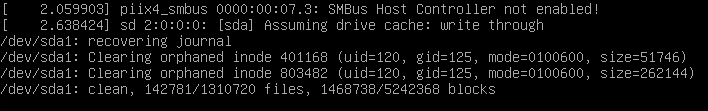 SMBus Host Controller not enabled!